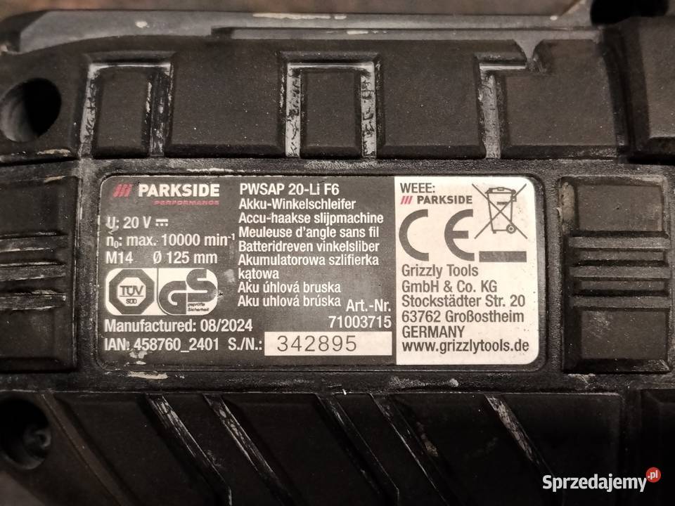 Szlifierka parkside performance Zabrze