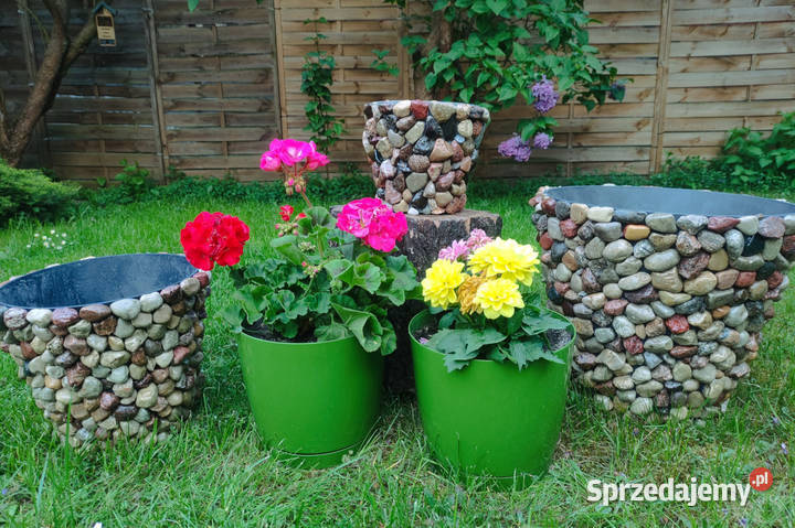 Unikatowa dekoracyjna donica handmade 1 sprzedam