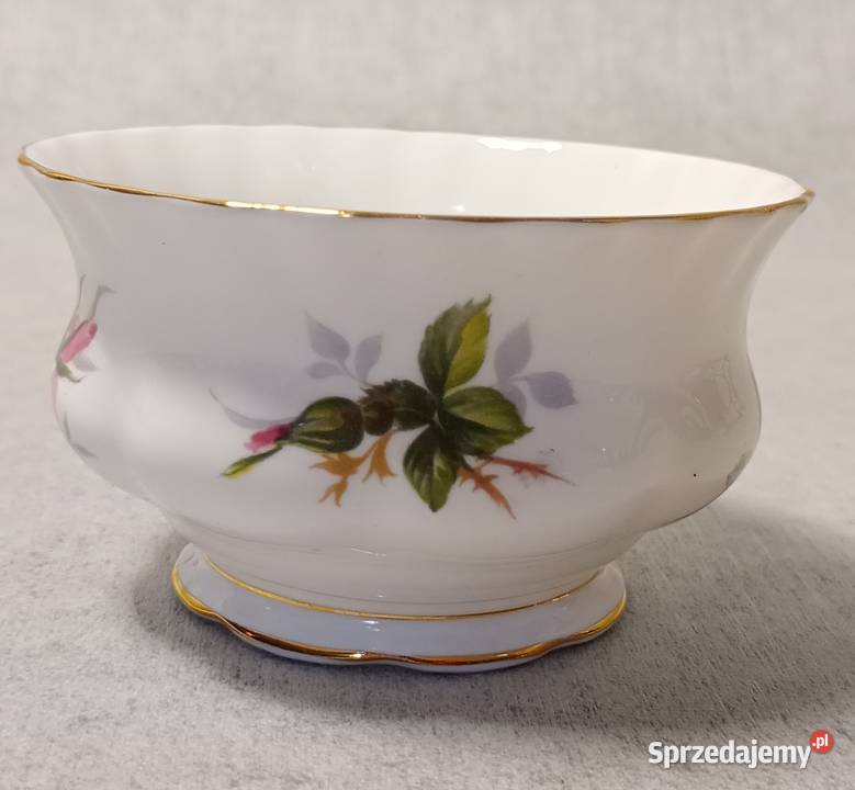 ROYAL ALBERT Cukiernica Prairie Rose Róża Porcelana i szkło Stargard