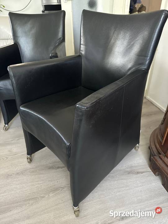Fotel skórzany 4 Bert Plantagie sygnowany dolnośląskie Długopole Dolne