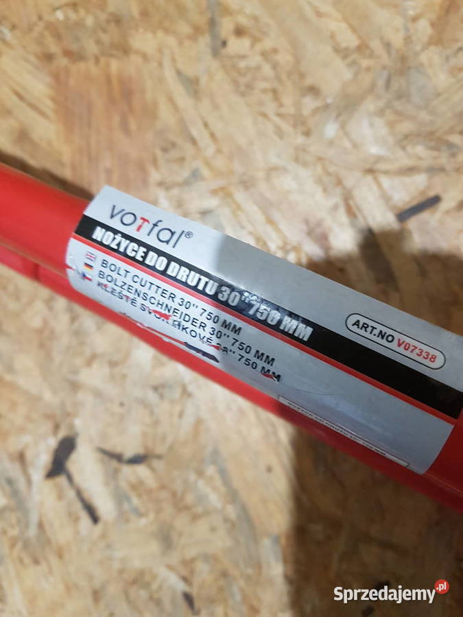 Nożyce DO cięcia prętów drutu 750 MM 30 vorfaL Ręczne