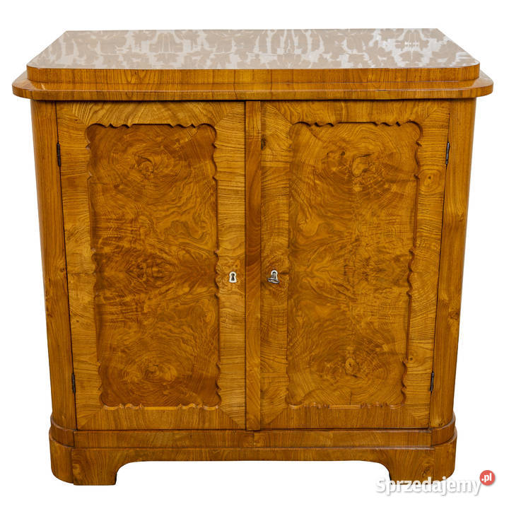 Komoda biedermeier jasna jesion korzeń antyk Swarzędz