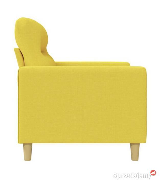 Sofa 3osobowa jasnożółta 180 tapicerowana Tychy