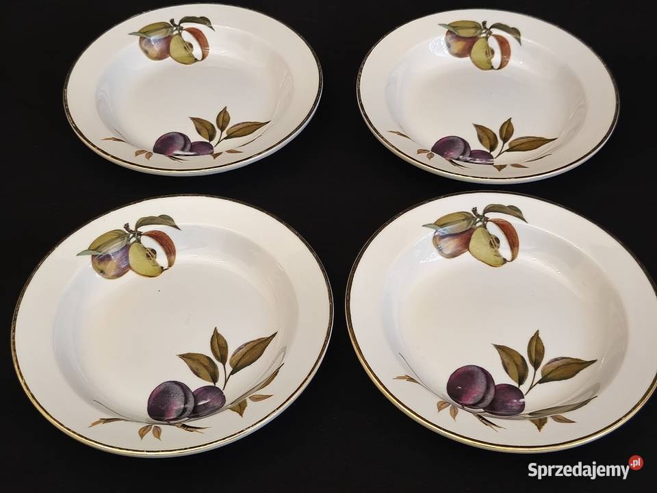 Talerz głęboki angielski Royal Worcester Evesham Chełm