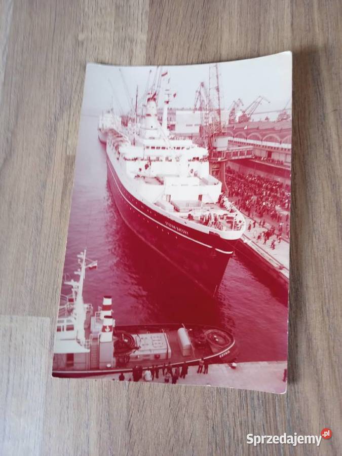 Duża pocztówka tss Stefan Batory Gdynia 1974 Tychy