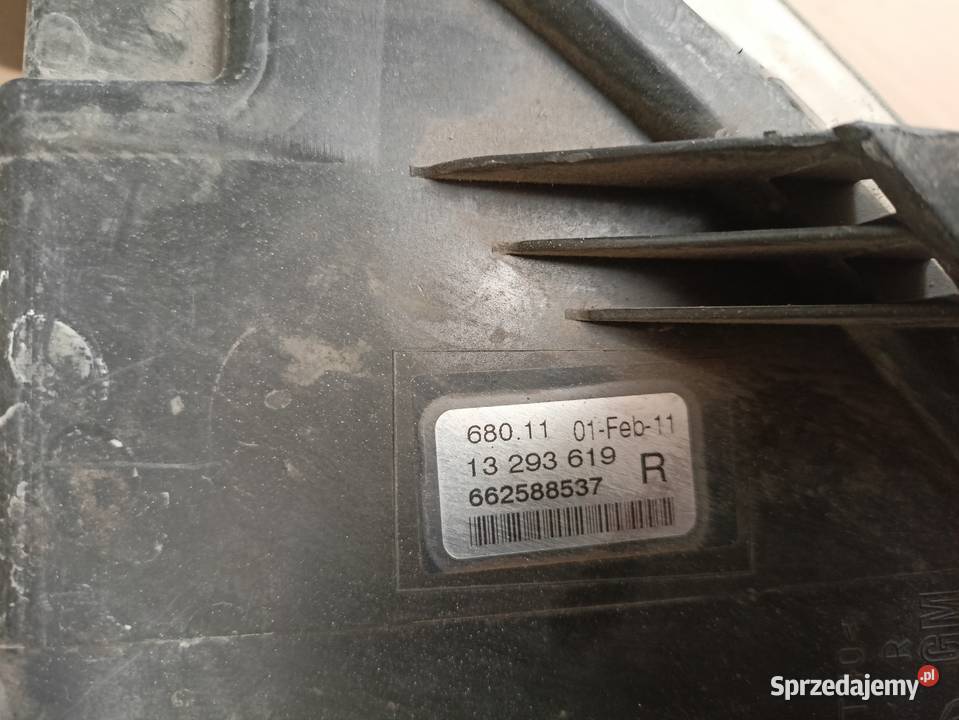 Halogen prawy opel astra J IV prawy halogeny Części samochodowe Czechy