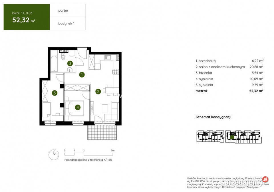 Mieszkanie 5232m2 3 pokojowe Kraków