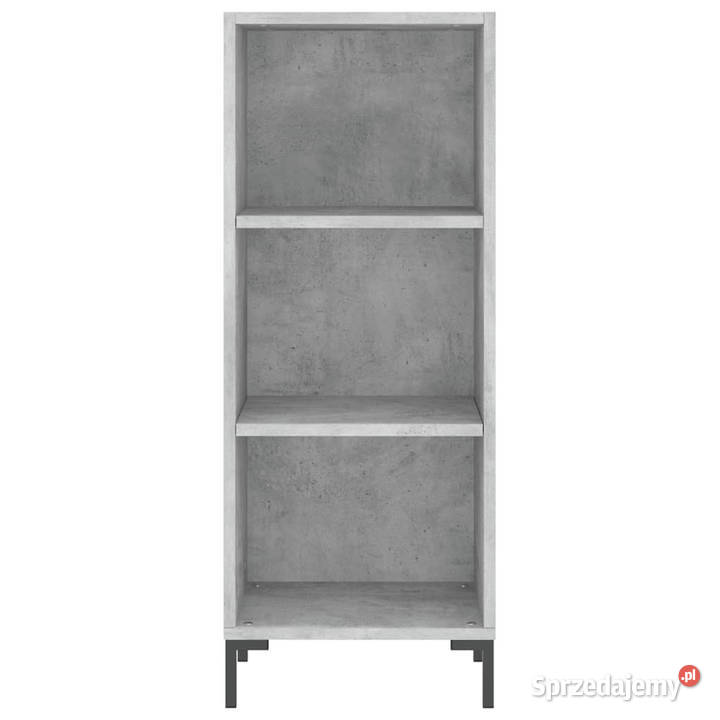 Wysoka szafka szarość betonu 345x34x180 Warszawa