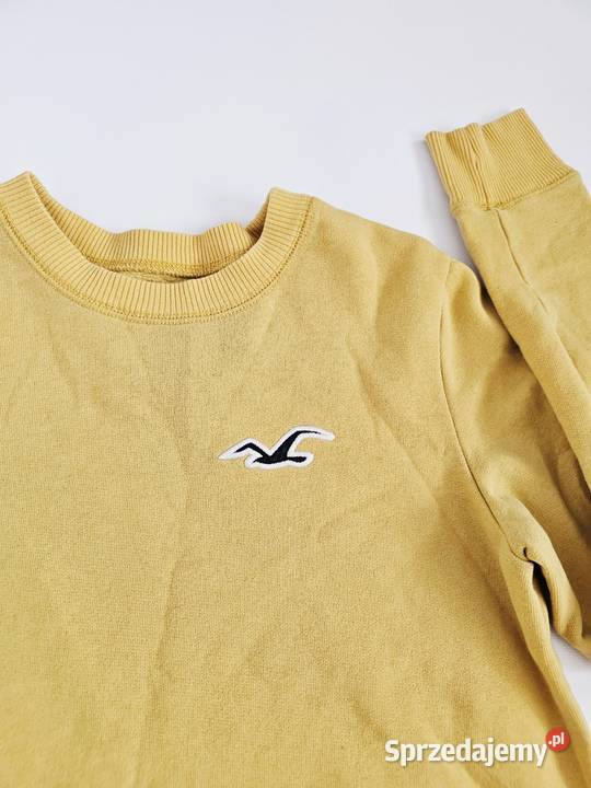 Żółta ocieplana bluza Hollister s 36 Łomianki Dolne sprzedam