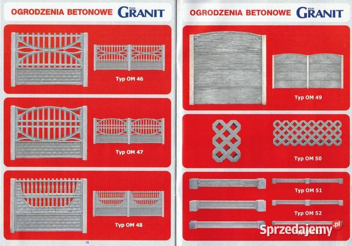 Ogrodzenia betonowe formy Zabawa
