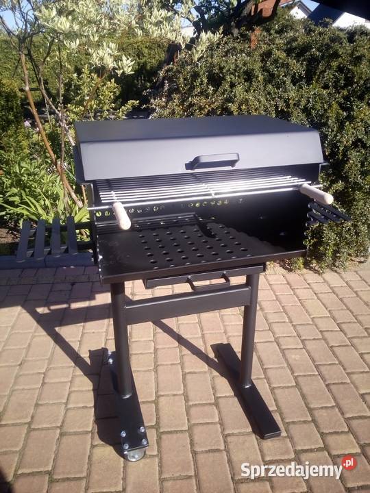 Solidny grill ogrodowy z popielnikiem blacha 4 Damasławek sprzedam