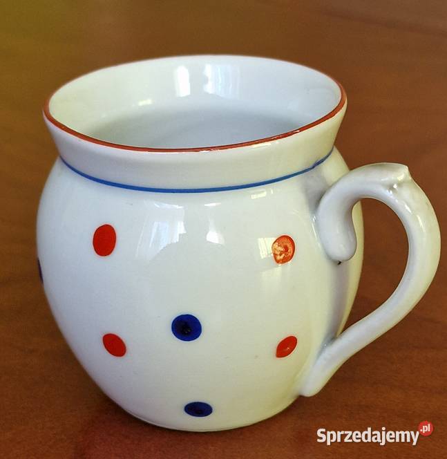 Uroczy Mlecznik Dzbanuszek Porcelanowy w wielokolorowy
