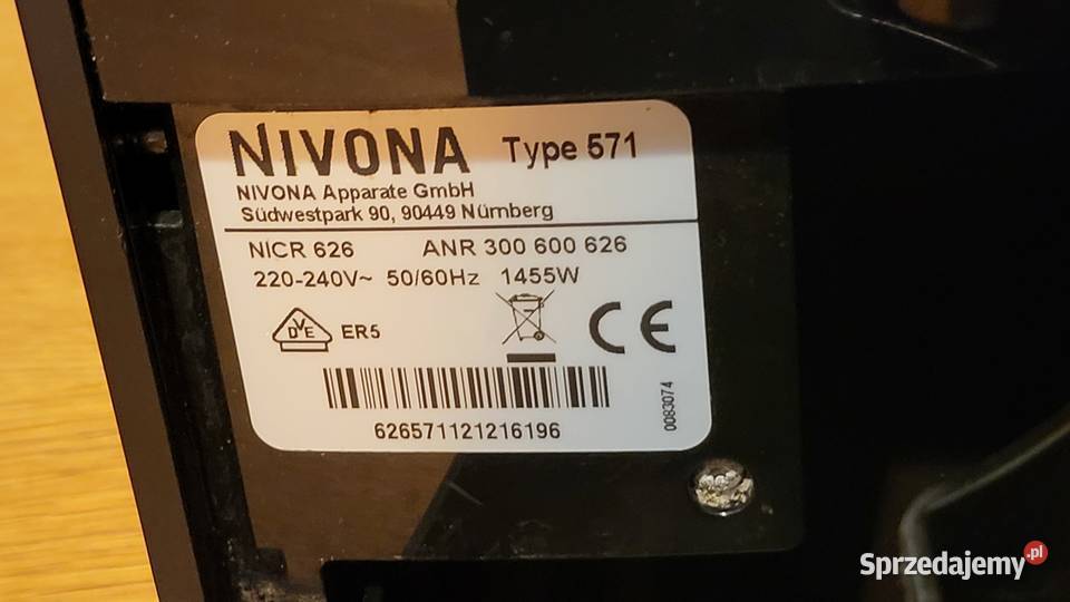 Ekspres do kawy Nivona 571626 mało używany stan śląskie Mysłowice