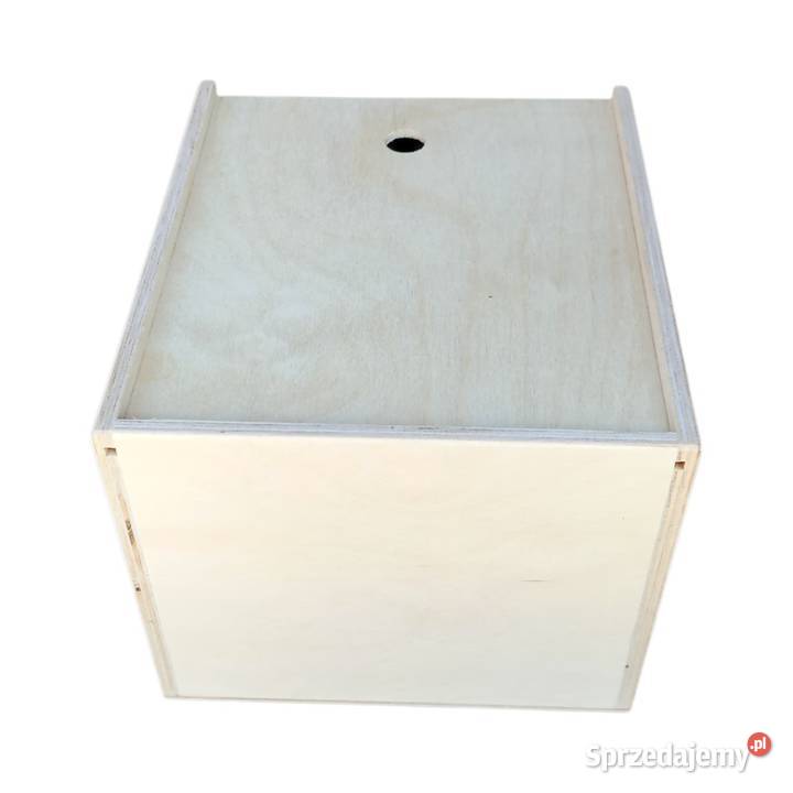 Pudełko drewniane rozsuwane ze sklejki 255 x 135 Antyki, Sztuka, Kolekcje Skawica