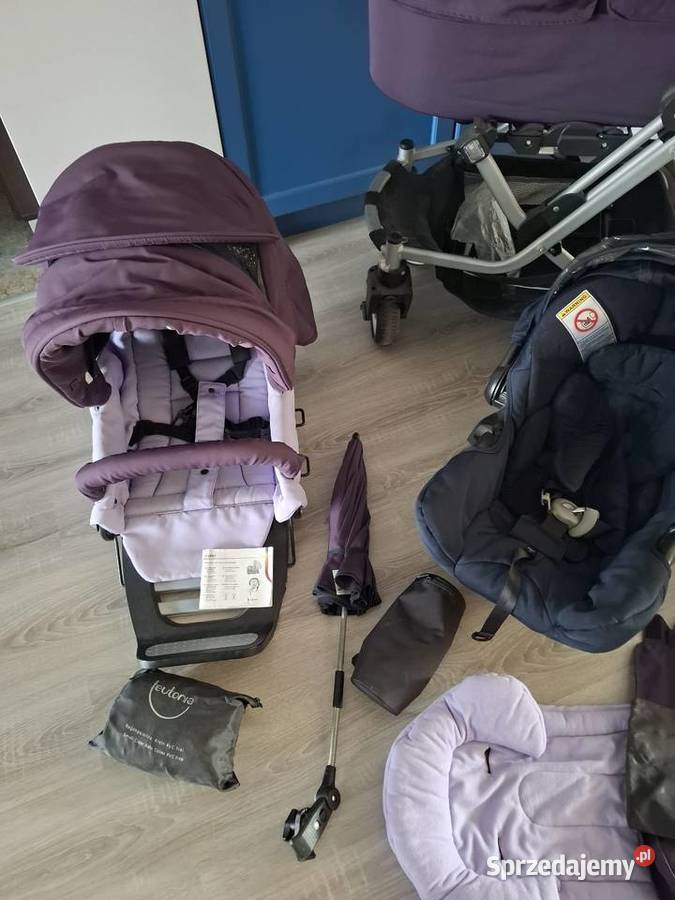 Wozek 3w1 akcesoria Teutonia Cosmo fioletowy mazowieckie