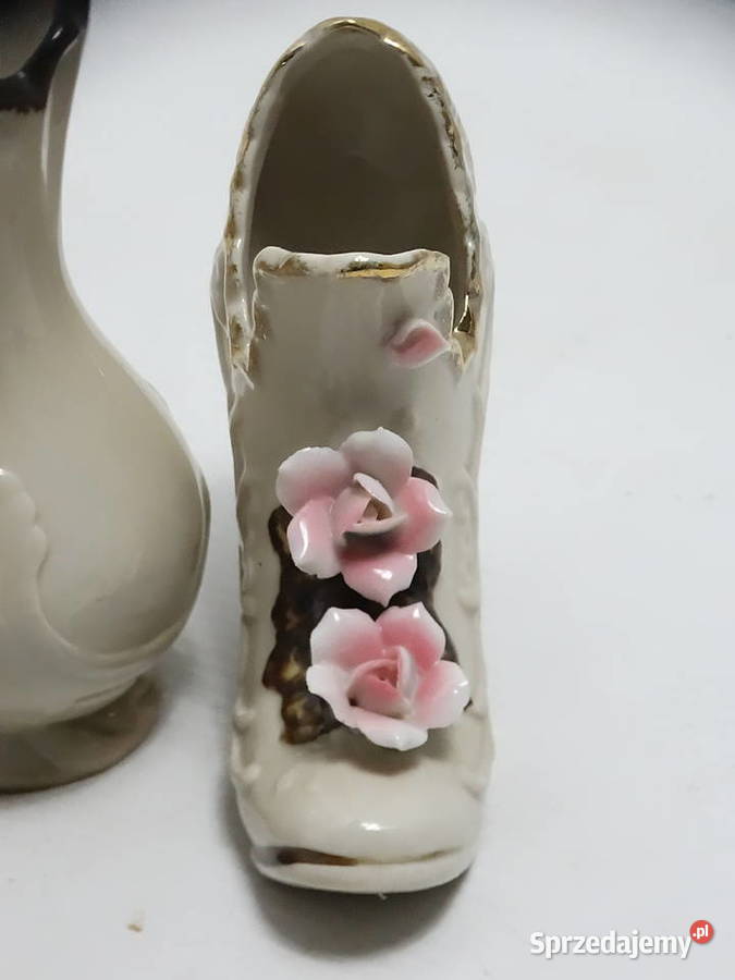Porcelanowe Miniaturki Figurki Z Różami Vintage Dom i Ogród lubelskie Biłgoraj