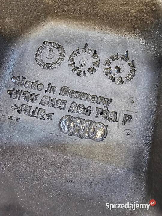WYGŁUSZENIE BŁOTNIKA LEWE AUDI A4 B9 8W5864785F Elementy wygłuszające Przystajń