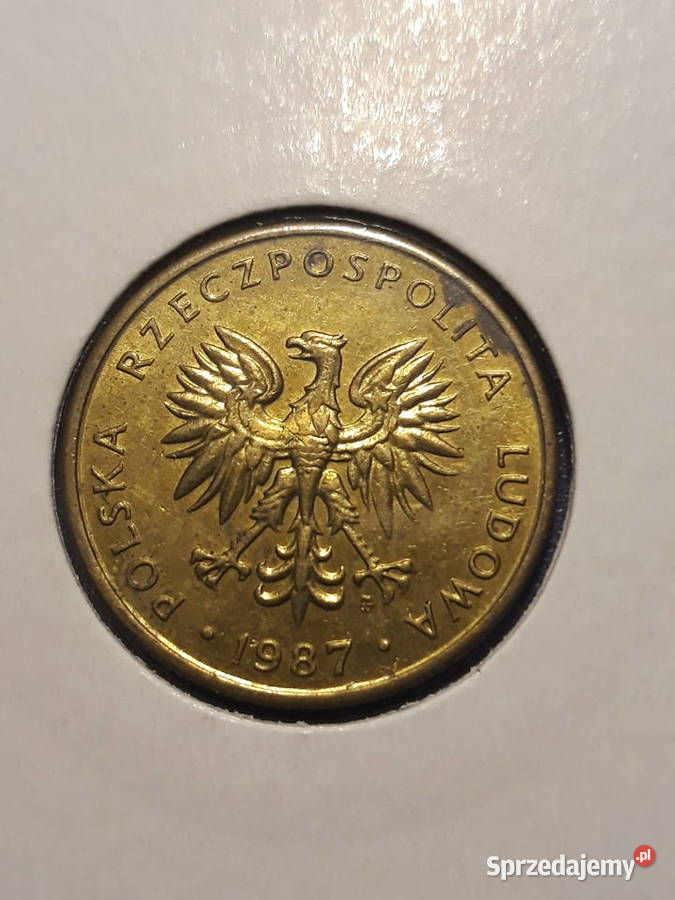 5 złotych 1987 r 2 około mennicze