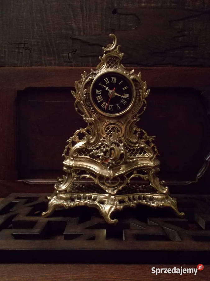 Zegar Mosiężny Kominkowy StojącyZłote Szczecin