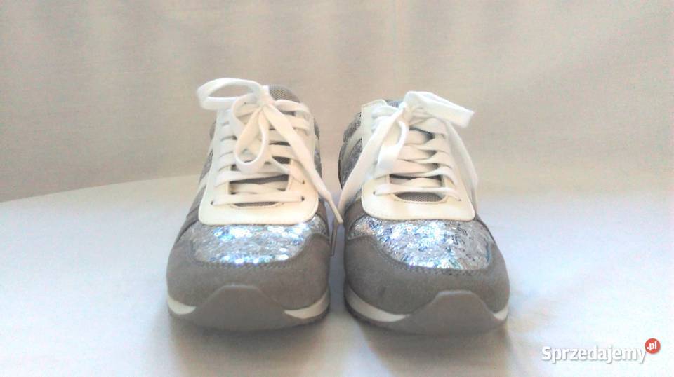Buty damskie Sportowe srebrne Eleganckie r 37538 inna