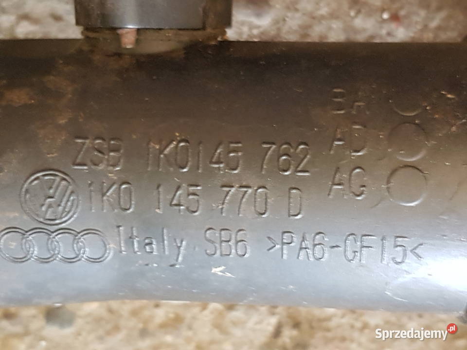 VW TOURAN GOLF RURA POWIETRZA DOLOT 1K0145762AD Silniki i osprzęt wielkopolskie Turek sprzedam