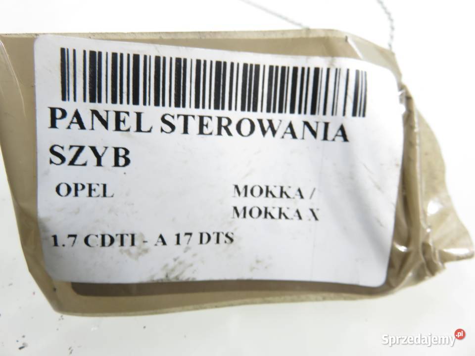 PANEL SZYB OPEL MOKKA MOKKA X 95393863600R