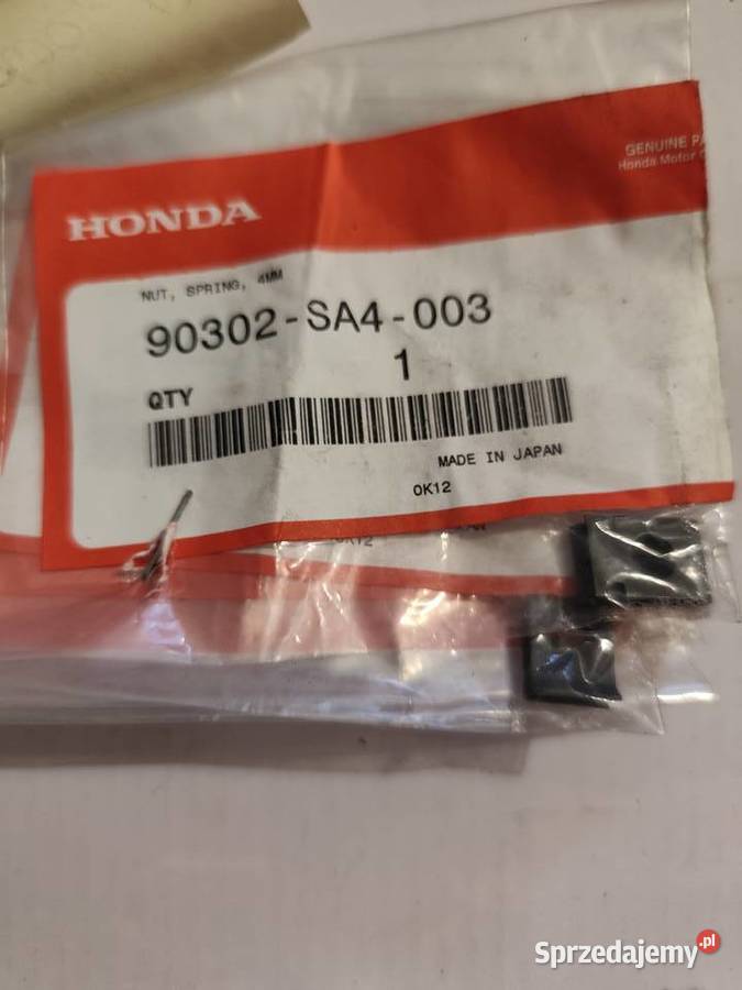 Części do motocykla HONDA wielkopolskie Września