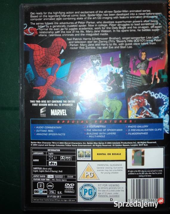Serial Spiderman The Animated Series 2 płyty DVD DVD