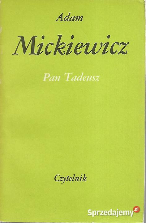 Pan Tadeusz A Mickiewicz Rok wydania 1960 Puławy