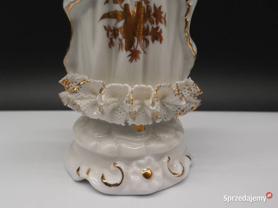 Porcelanowa Figurka Damy w Stylu Rokoko Raszków