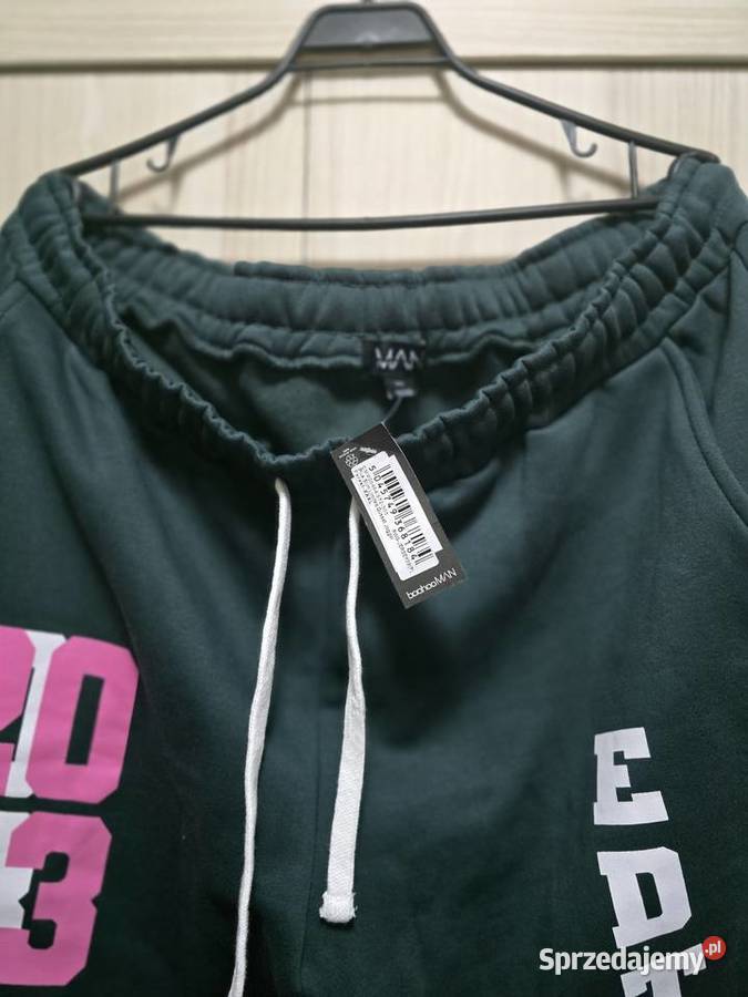 Spodnie dresowe ciepłe Nowe zielony Czarna Woda