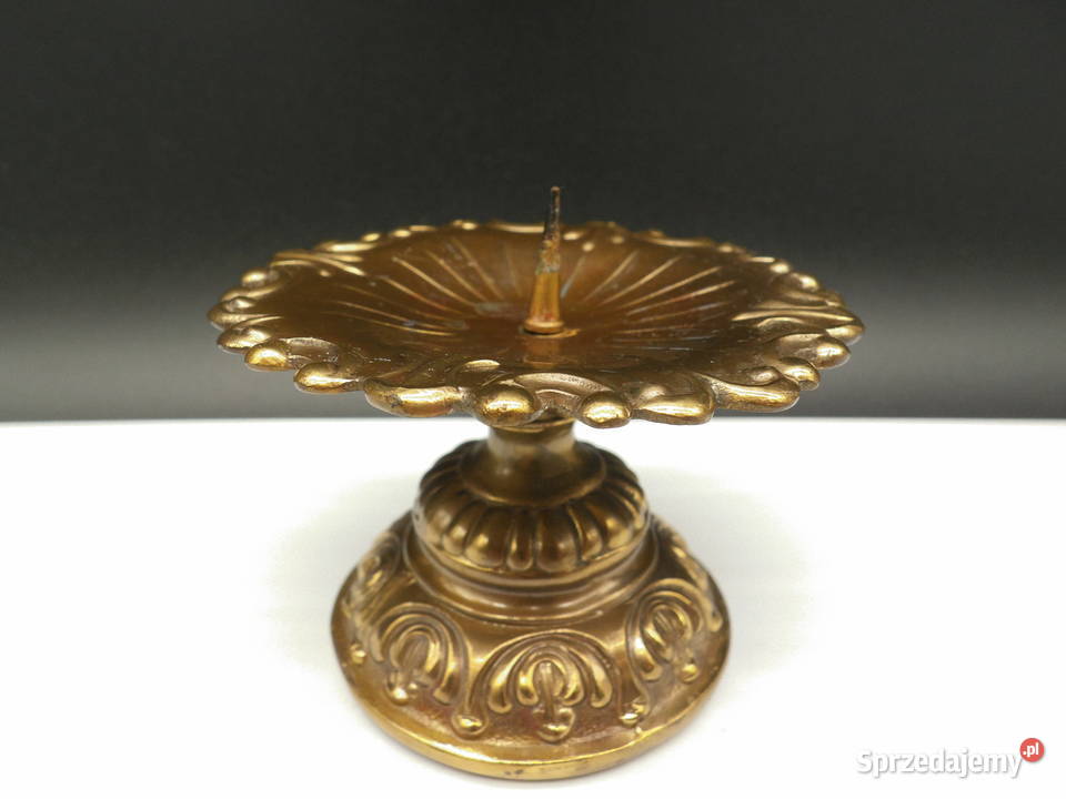 Świecznik Mosiężny antyczny Raszków