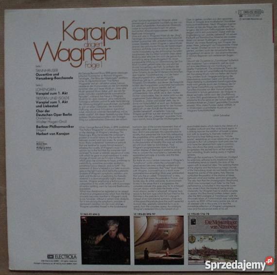 Richard Wagner Herbert von Karajan EMI Płyty i kasety Muzyka łódzkie Łódź