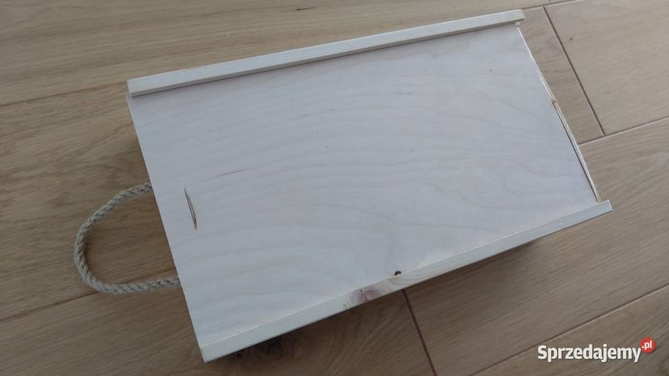 Skrzynka drewniana na dwie butelki z zasuwką mazowieckie Warszawa