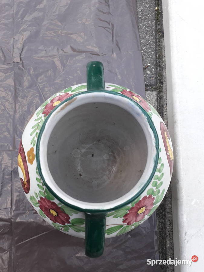 Dzbanek duży wazon klasyczny włoski hand painted Antyki, Sztuka, Kolekcje mazowieckie sprzedam