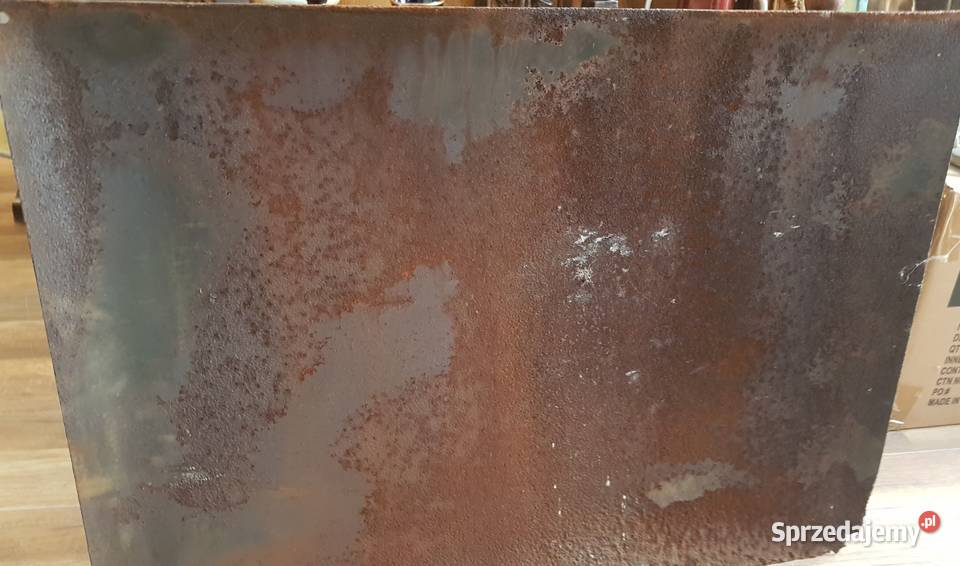 Tablica ostrzegawcza blacha emaliowana PRL loft Orneta