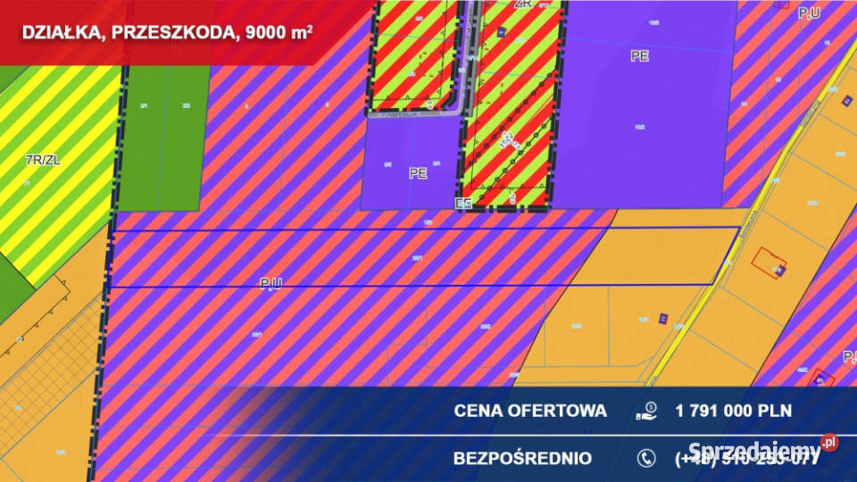 Produkcja usługi składy 9000m2 Przeszkoda gm mazowieckie