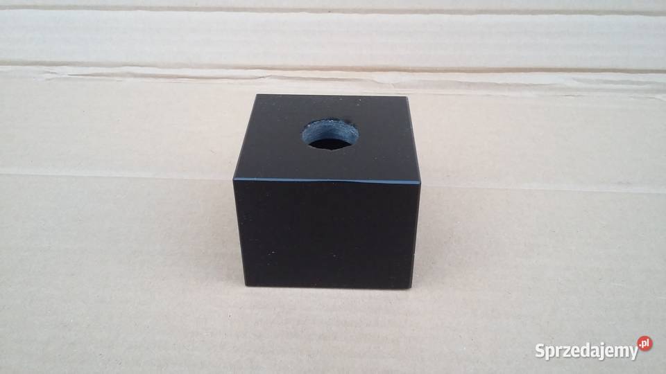 Klosz do lampy CZARNA KOSTKA szkło na oprawkę G9 Warszawa