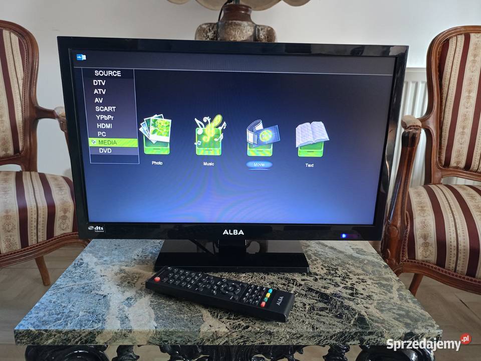 Telewizor z Odtwarzaczem DVD 19 USB HDMI MP3 Drawski Młyn