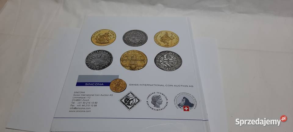 KATALOG AUKCYJNYSINCONA 74 Collection Swiss Warszawa sprzedam