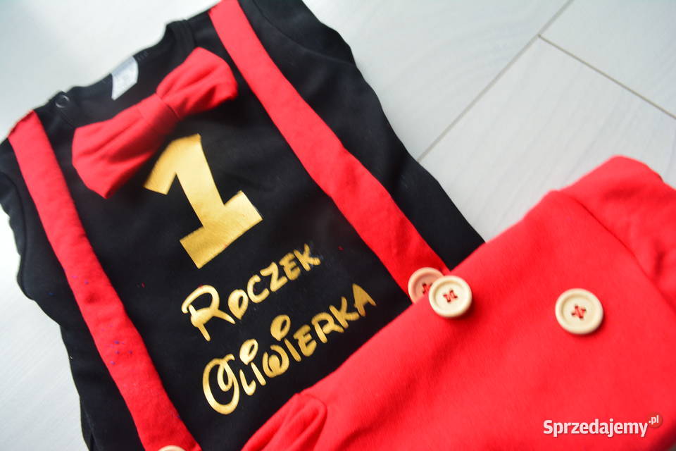 Komplet na pierwsze urodziny roczek chłopiec Komplety i zestawy Waćmierz