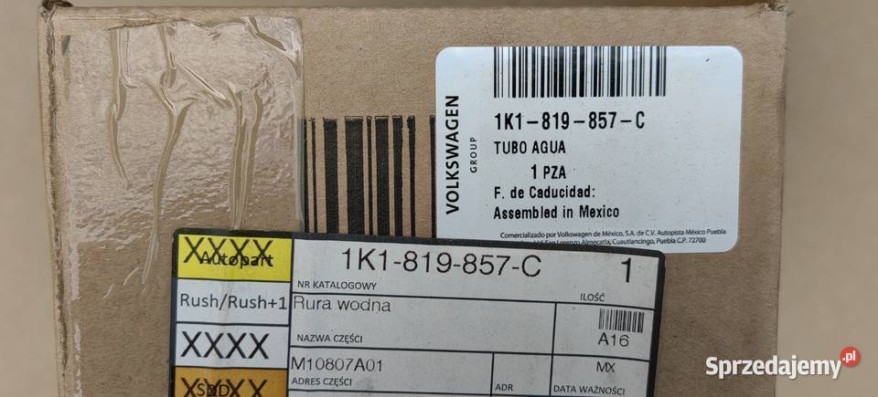 1K1819857C ORYGINALNE VAG OE RURA WODNA Rożnów