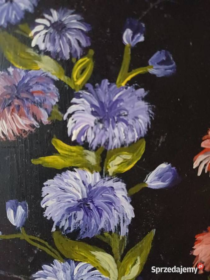 vintage obraz malowany Antyki, Sztuka, Kolekcje Nowy Targ sprzedam