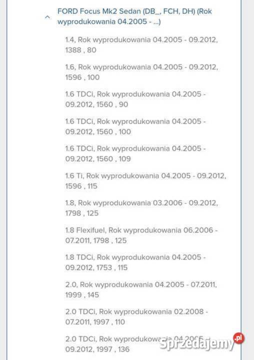 Zacisk przedni Lewy Prawy Focus Mk2 C Kuga 15 16 osobowe Dębica sprzedam