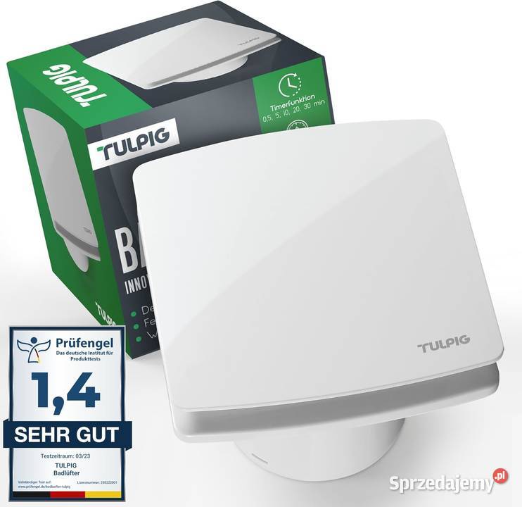 Tulpig Wentylator łazienkowy 100 mm śląskie Bytom