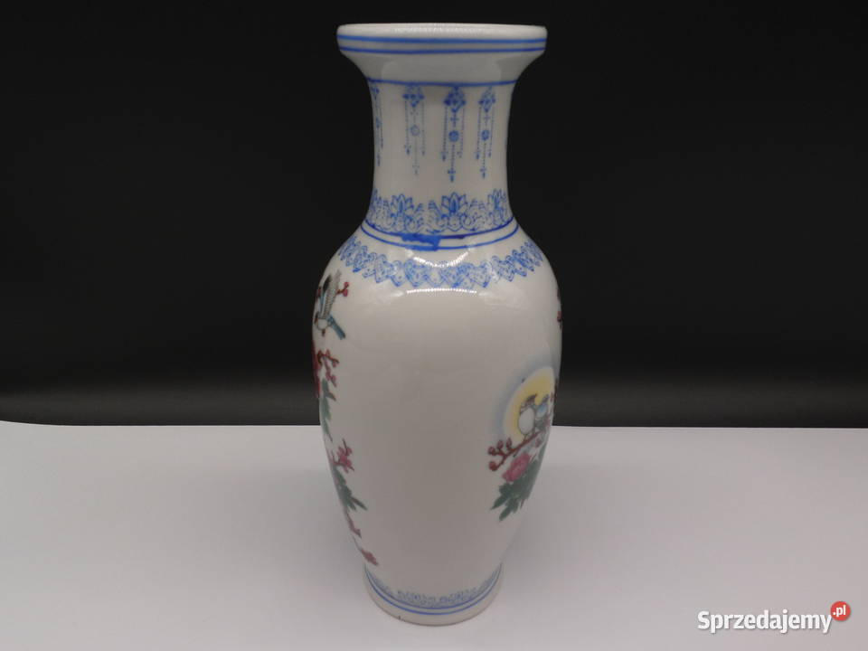 Chiński Wazon Porcelanowy Ptaki i Piwonie wielkopolskie sprzedam