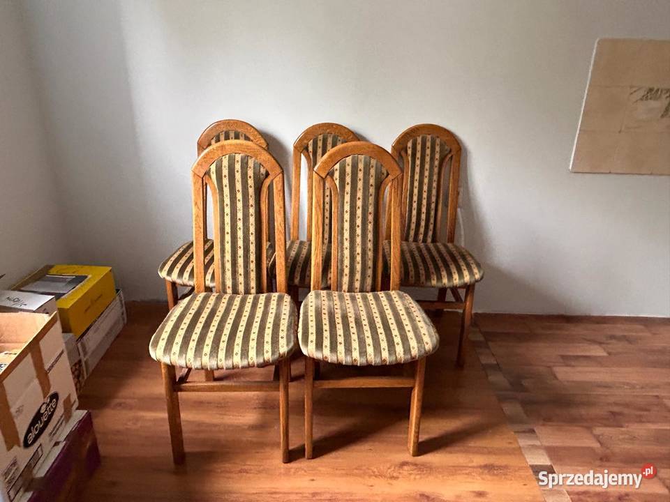 Krzesła drewniane tapicerowane Zabrze
