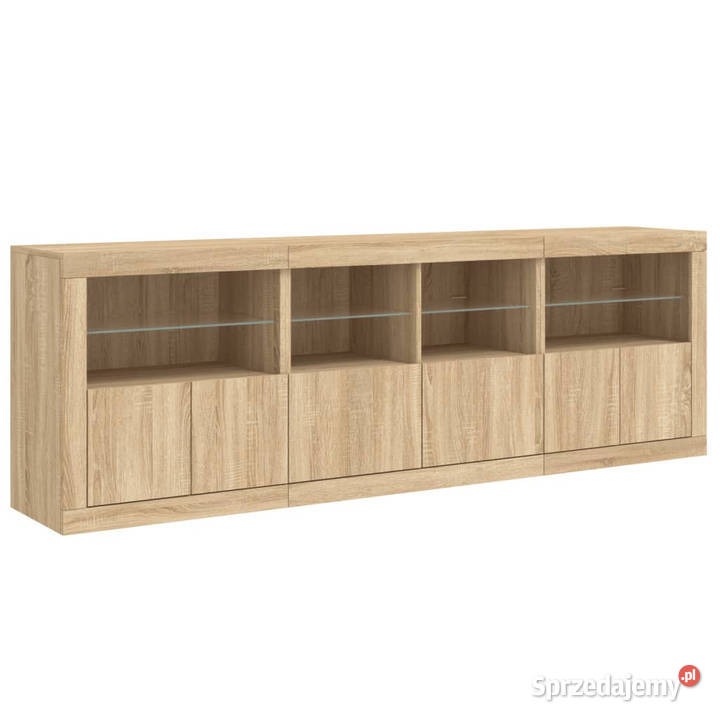 Szafka z oświetleniem LED dąb sonoma 202x37x67 Warszawa