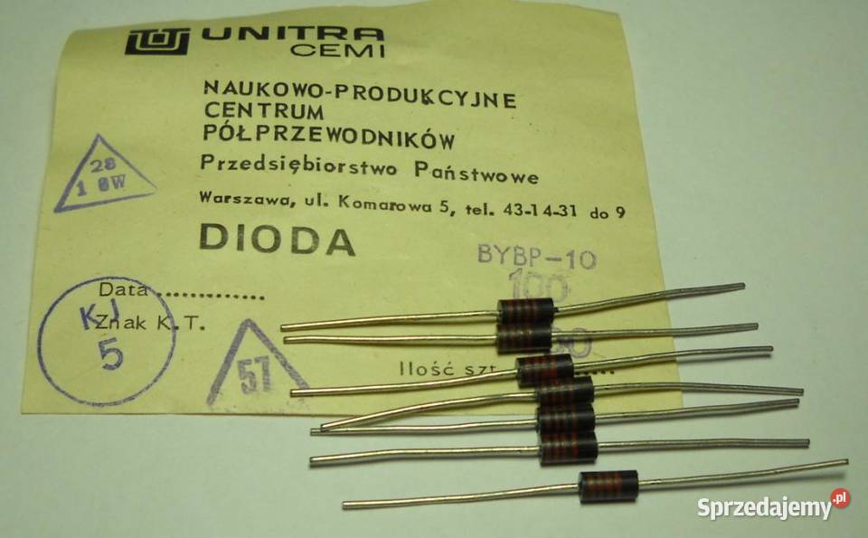 Dioda BYBP10 100 Unitra CEMI Gdańsk