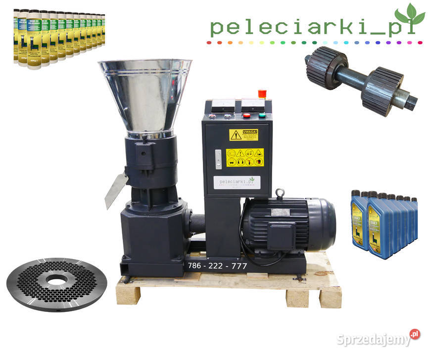 Peleciarka 75 kW Produkcja Pelletu śląskie Zrębice sprzedam
